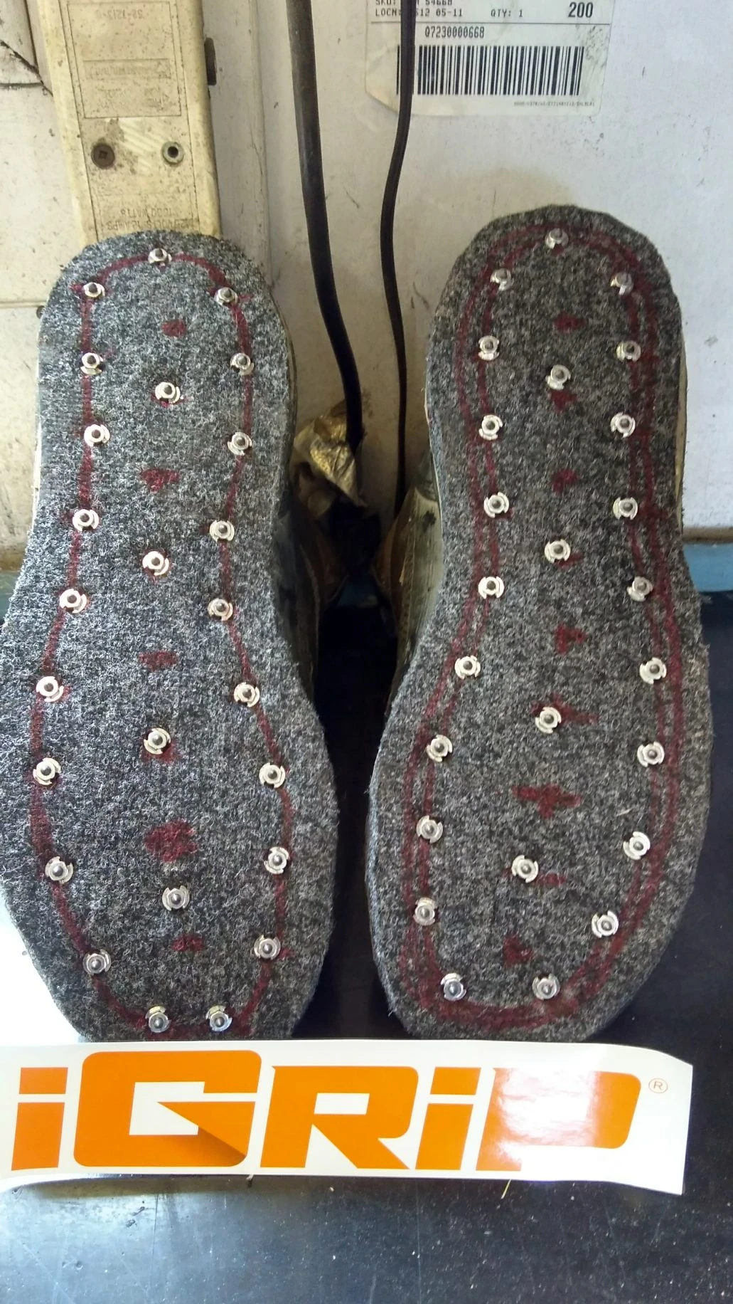 Fishing footwear example published in the iGrip gallery